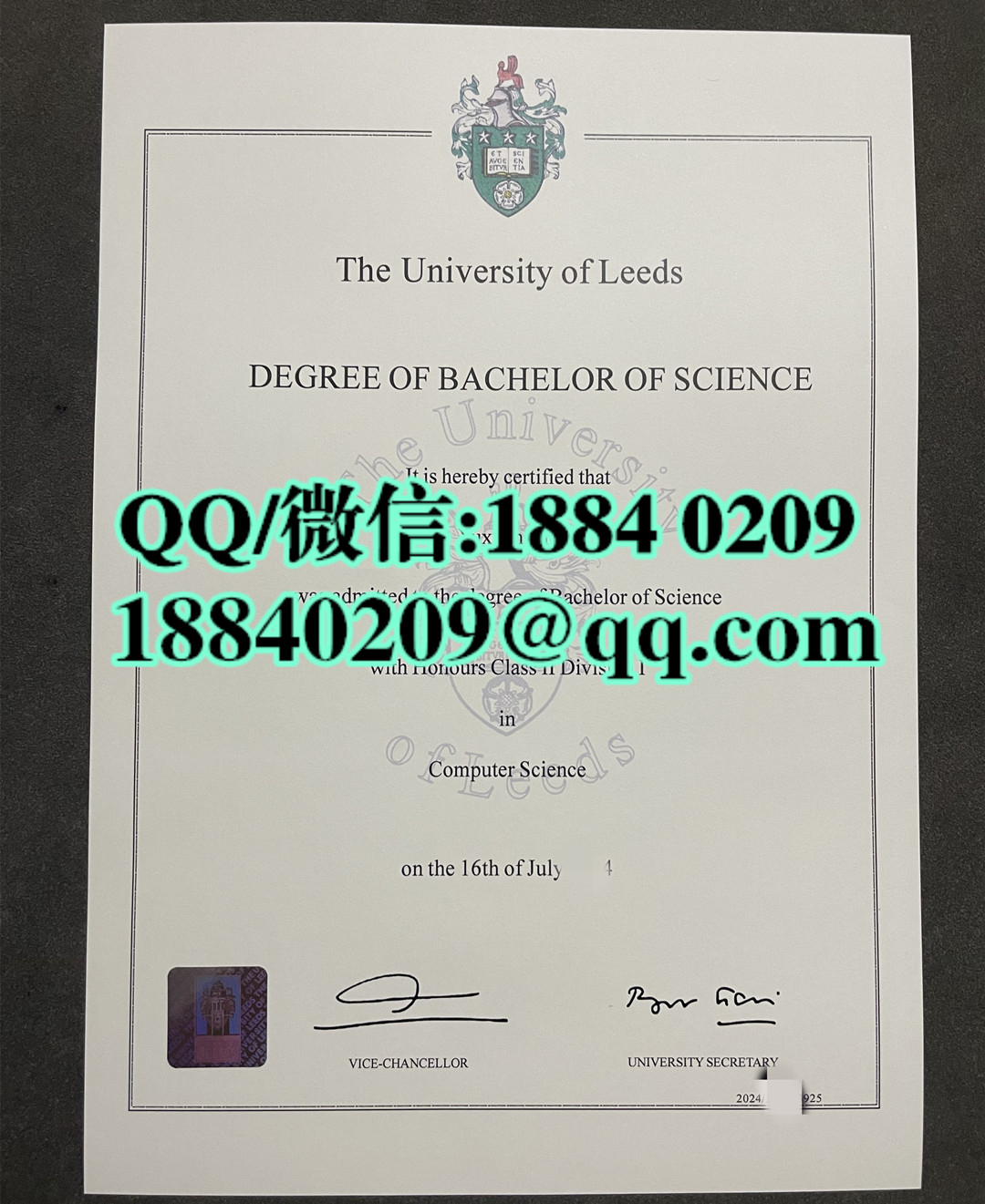 英国利兹大学毕业证学位证防伪，University of Leeds diploma degree