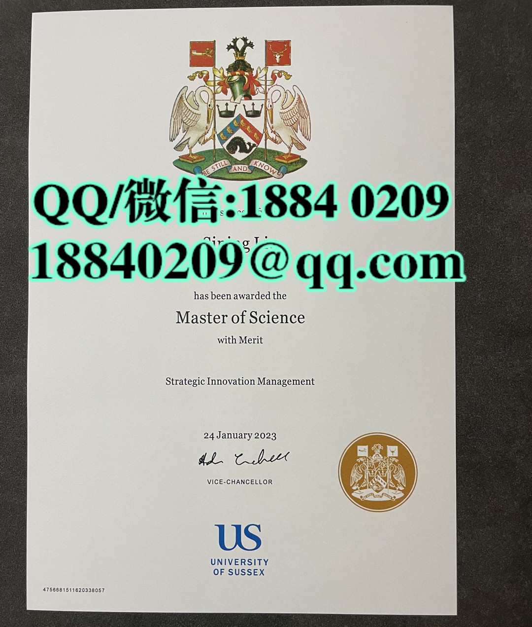 英国萨塞克斯大学毕业证成绩单，University of Sussex diploma degree