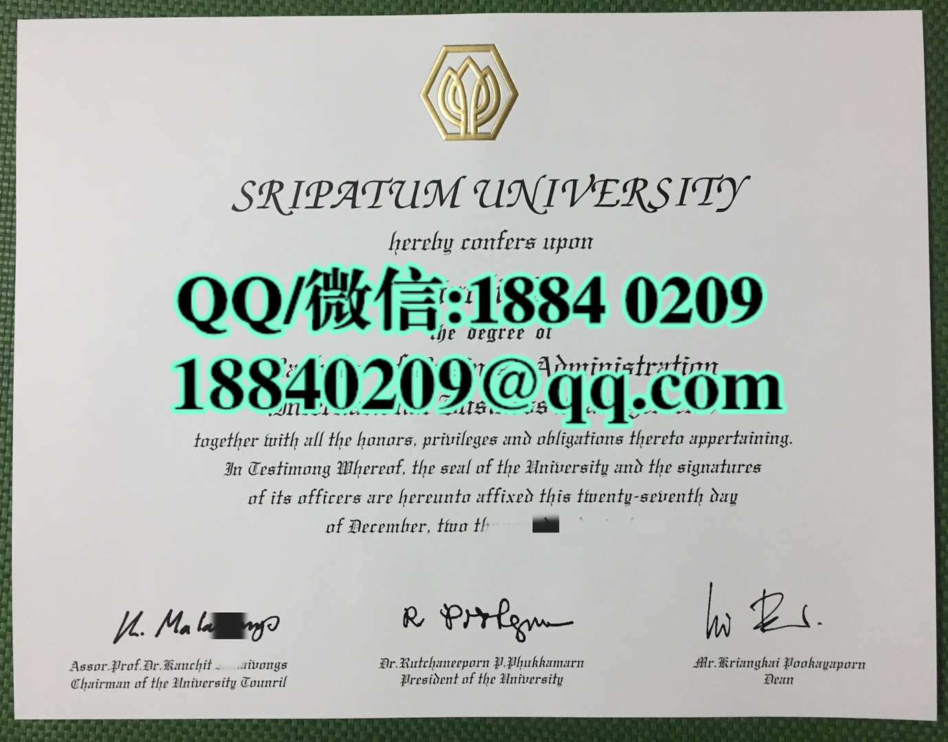 泰国斯巴顿大学毕业证学位证，Sripatum University diploma degree