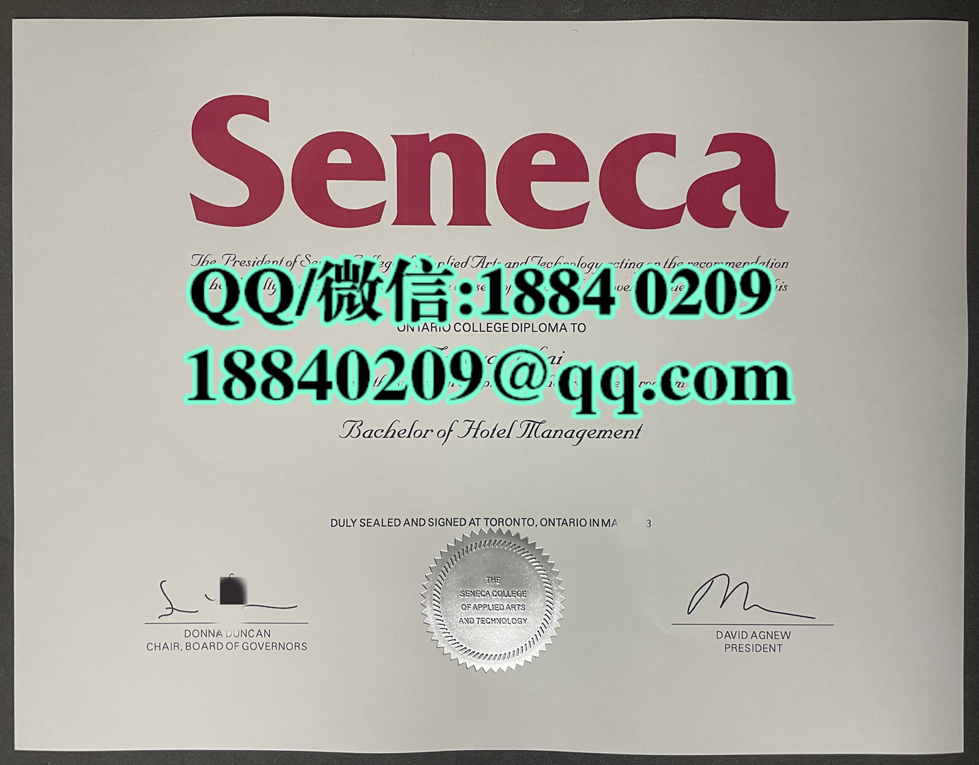 加拿大圣力嘉学院毕业证成绩单留才认证，Seneca College of Applied Arts and Technology diploma degree