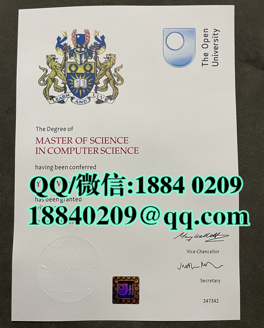 英国开放大学毕业证学位证，英国开放大学毕业证成绩单留才认证