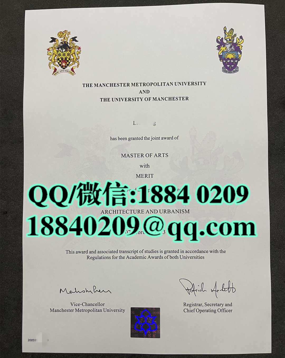 英国曼彻斯特城市大学毕业证成绩单留才认证，Manchester Metropolitan University diploma degree