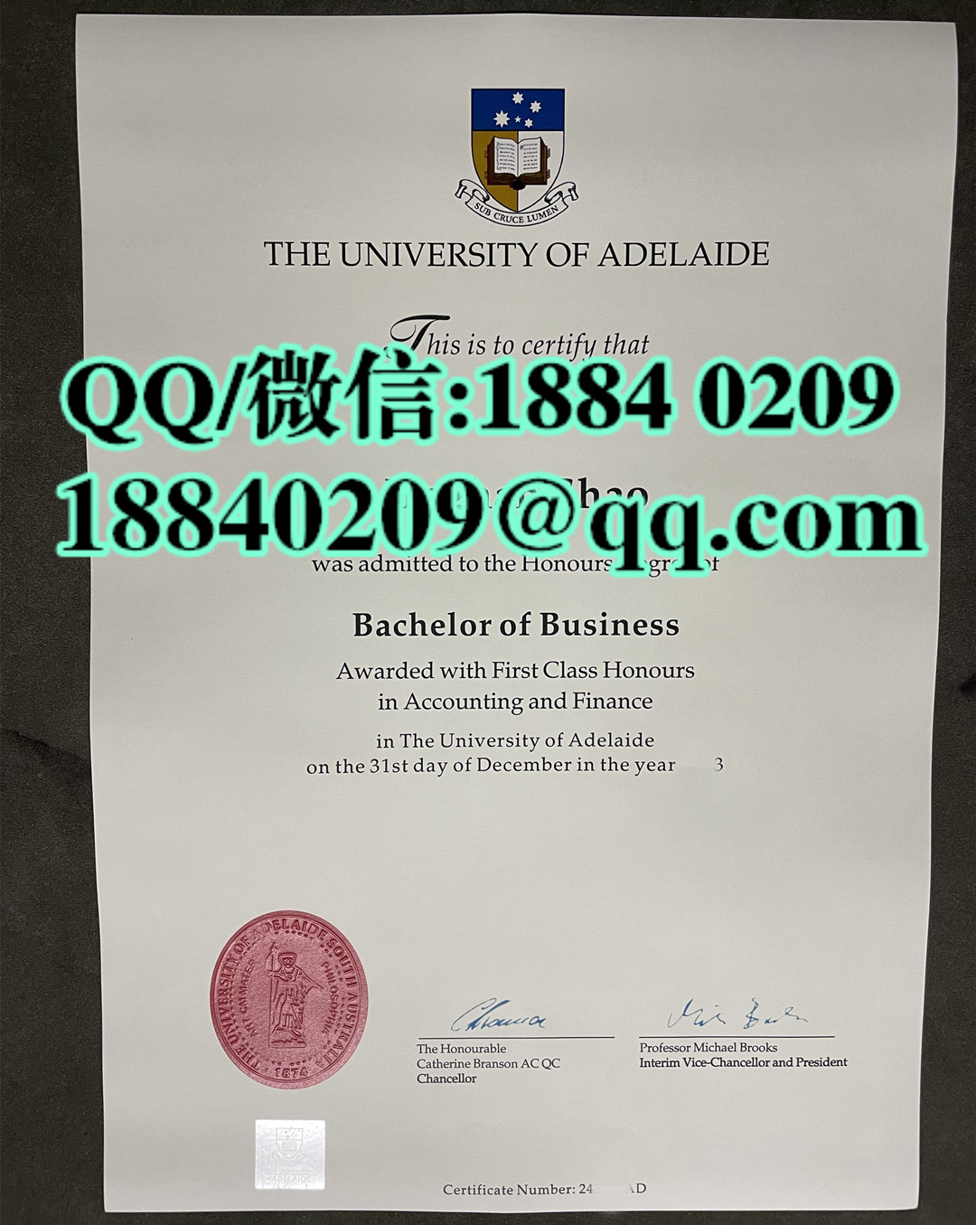 新版本澳洲阿德莱德大学毕业证学位证，Adelaide University diploma degree