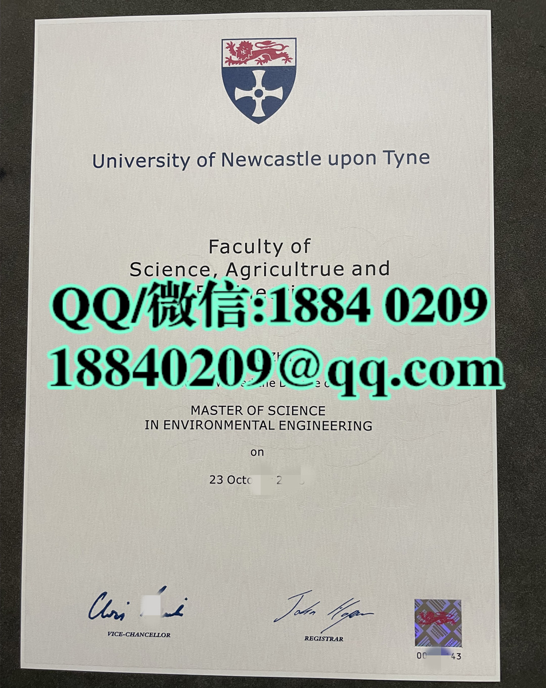 英国纽卡斯尔大学毕业证学位证，Newcastle University diploma degree