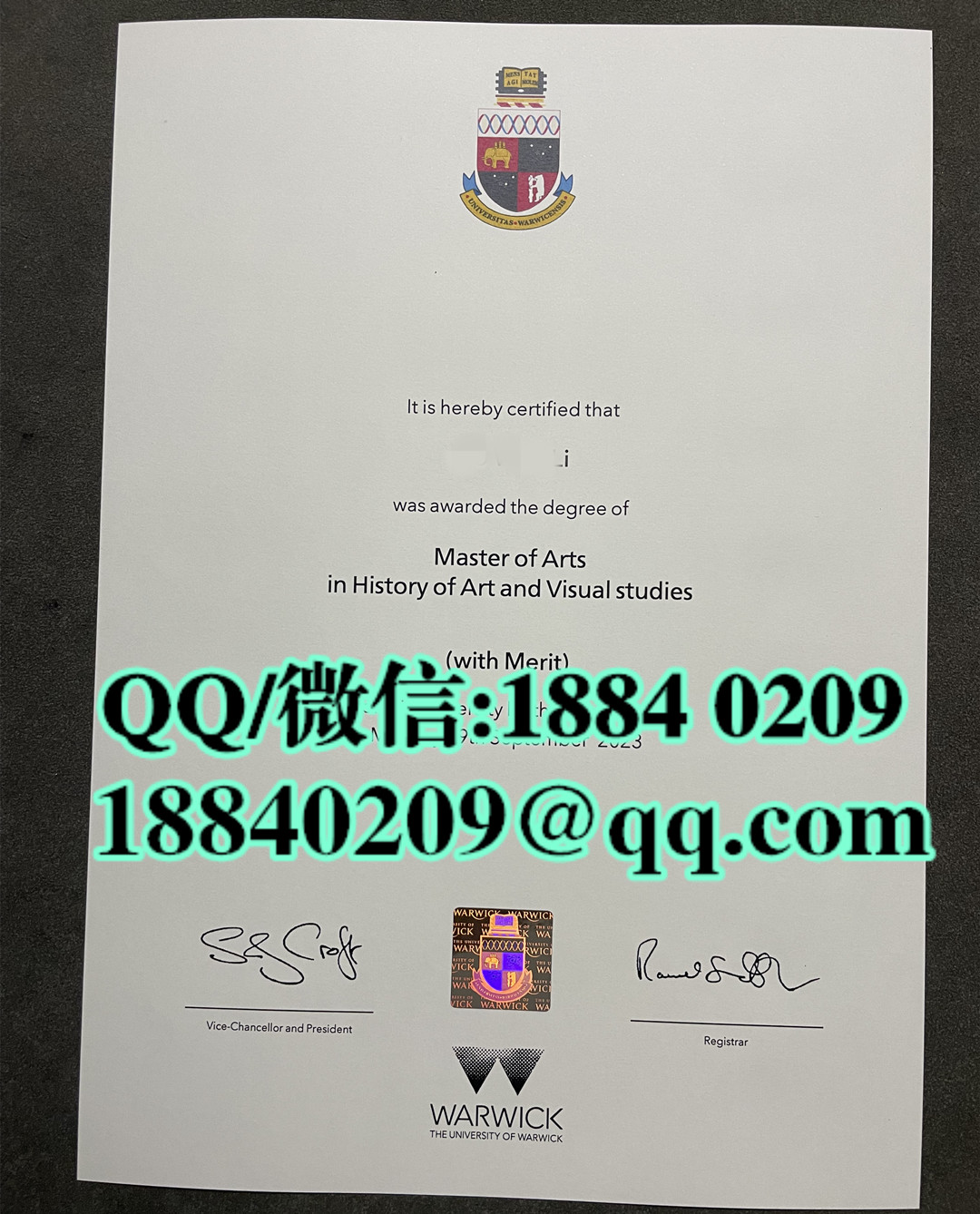 英国华威大学毕业证成绩单留才认证，University of Warwick diploma degree