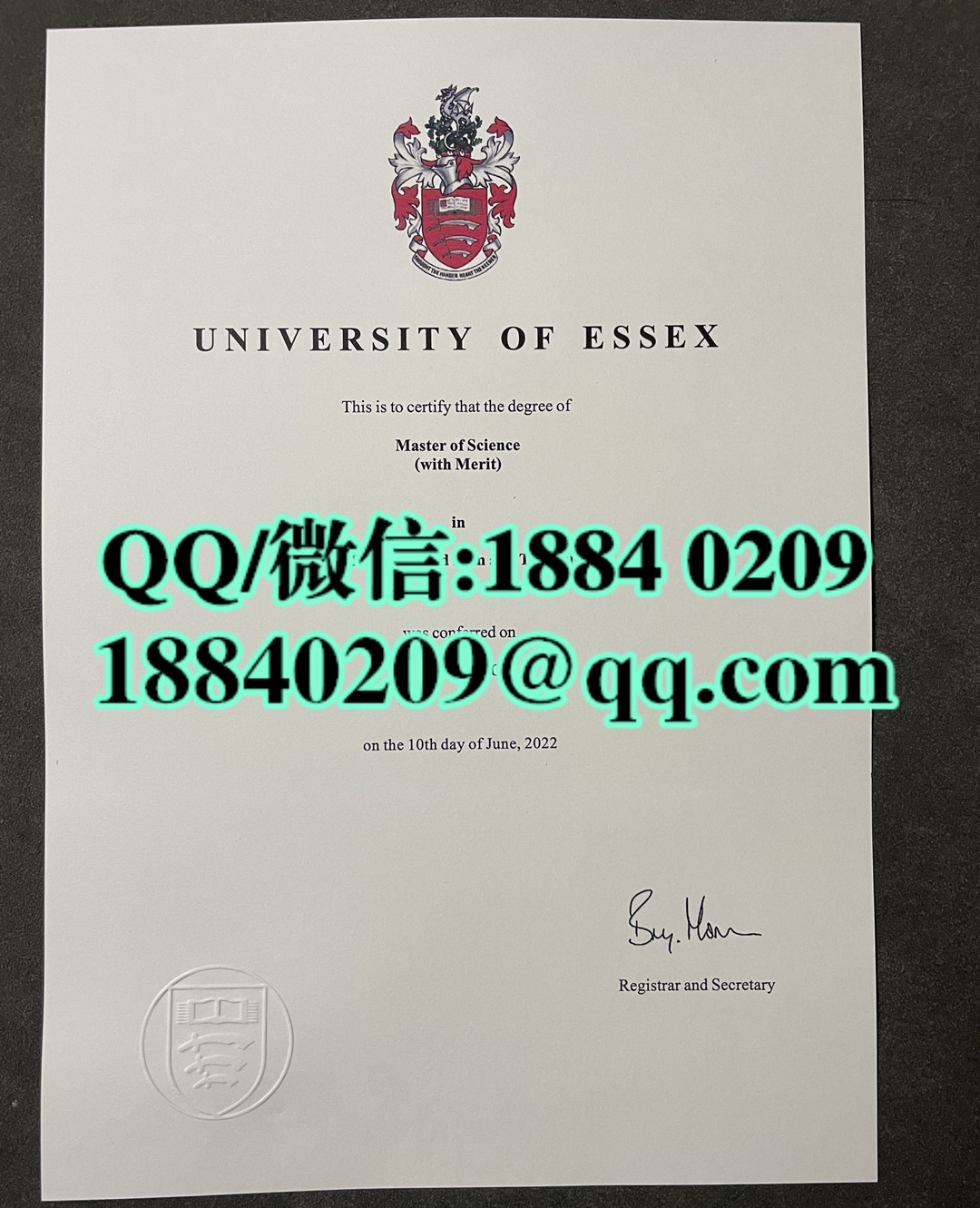 英国埃塞克斯大学毕业证成绩单留才认证，University of Essex diploma degree