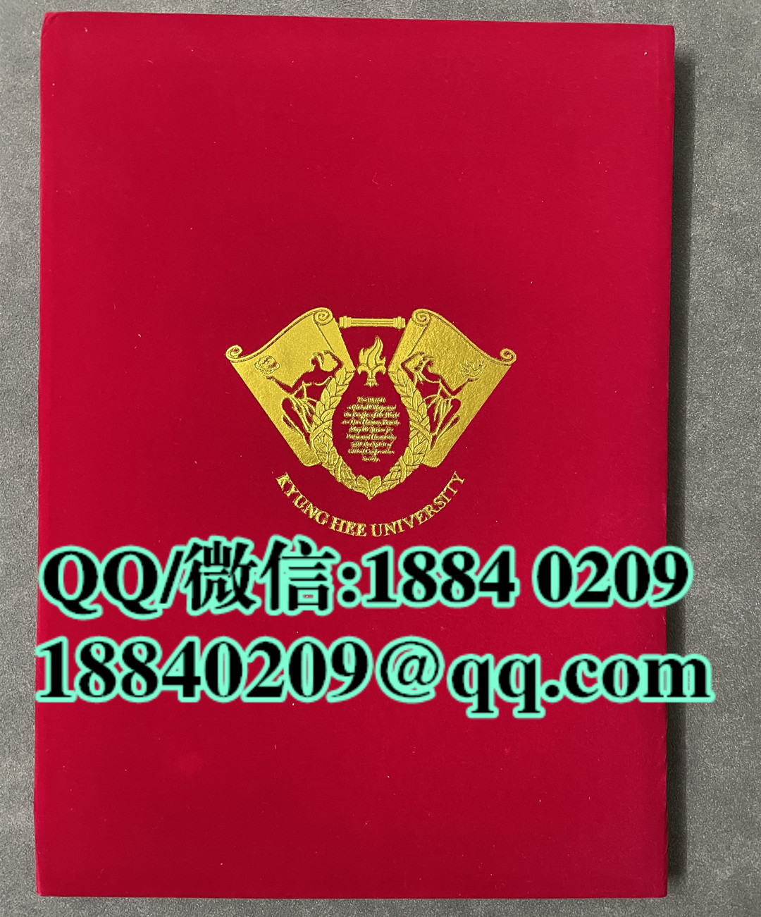 韩国庆熙大学kyung hee university毕业证外壳，kyung hee university diploma Cover