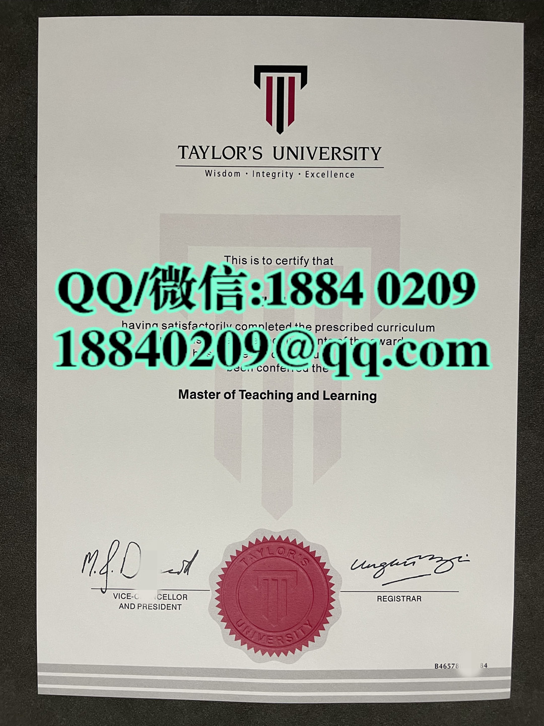 马来西亚泰莱大学毕业证学位证留才认证，Taylor's University diploma degree