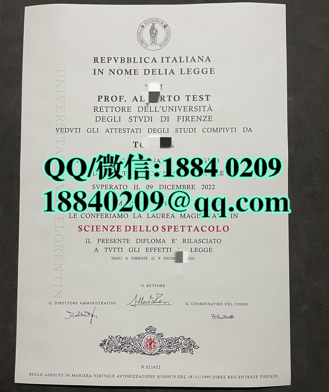 意大利佛罗伦萨大学毕业证成绩单，意大利佛罗伦萨大学学位证
