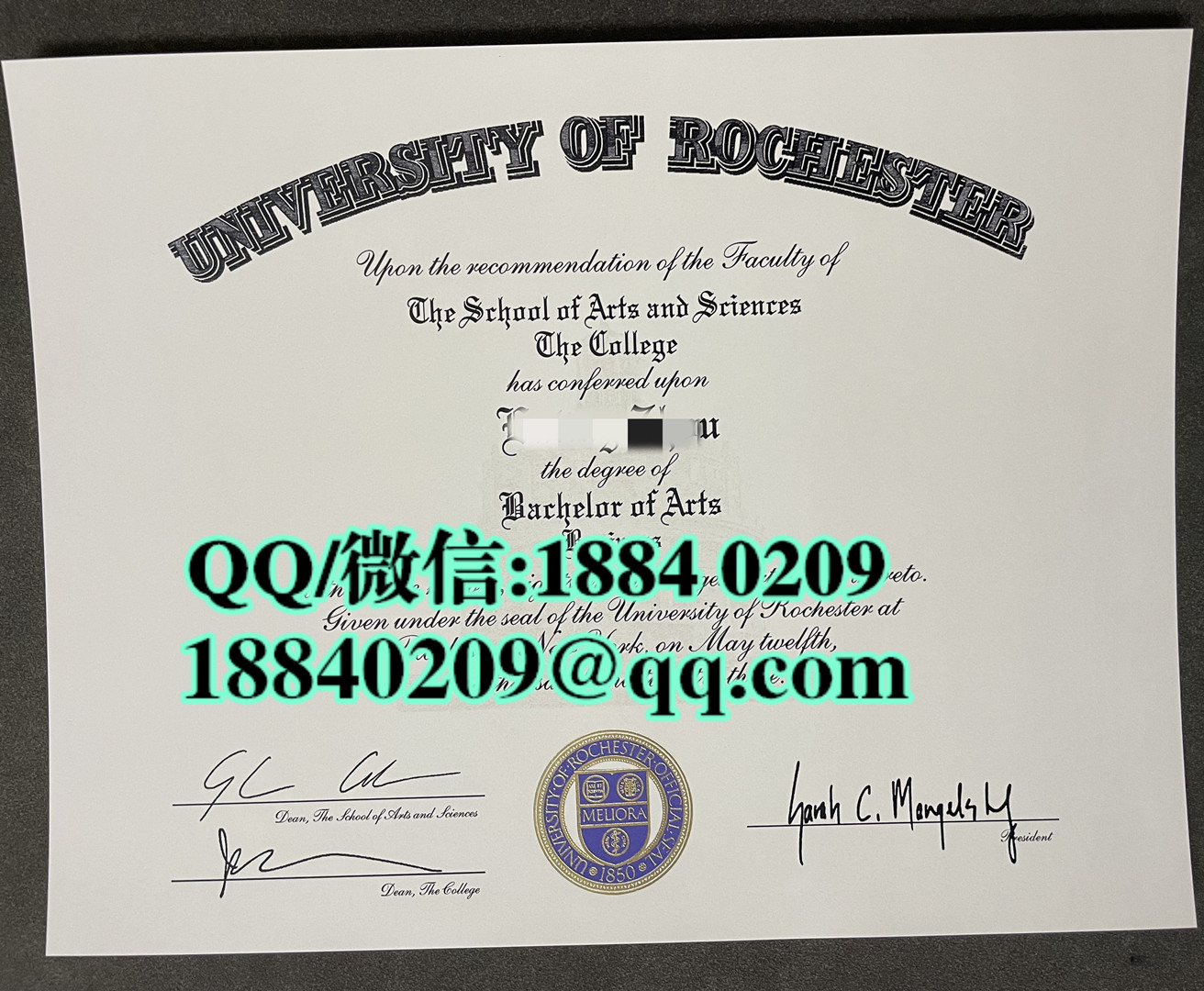 美国罗切斯特大学毕业证成绩单，University of Rochester diploma degree